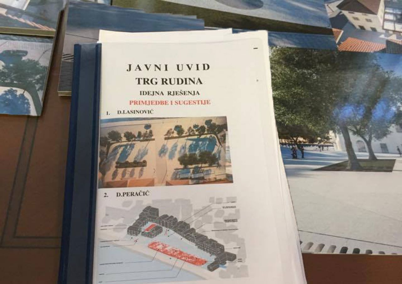Poziv na javni uvid u projekte uređenja Trga Rudina u Tisnom   