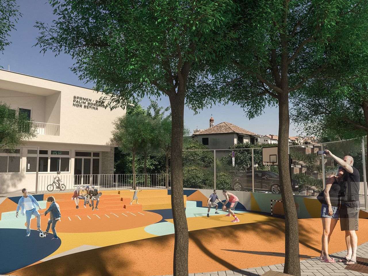 Poziv - Uvid u idejni projekt uređenja trga ispred škole u Betini 