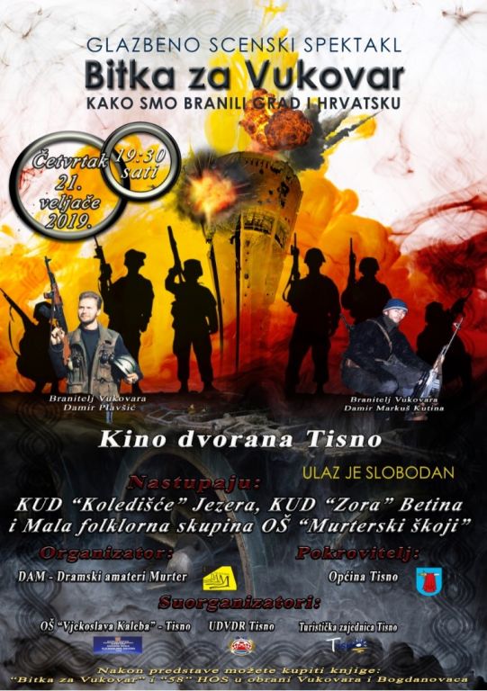 Projekcija filma i scenski prikaz "Bitka za Vukovar" 