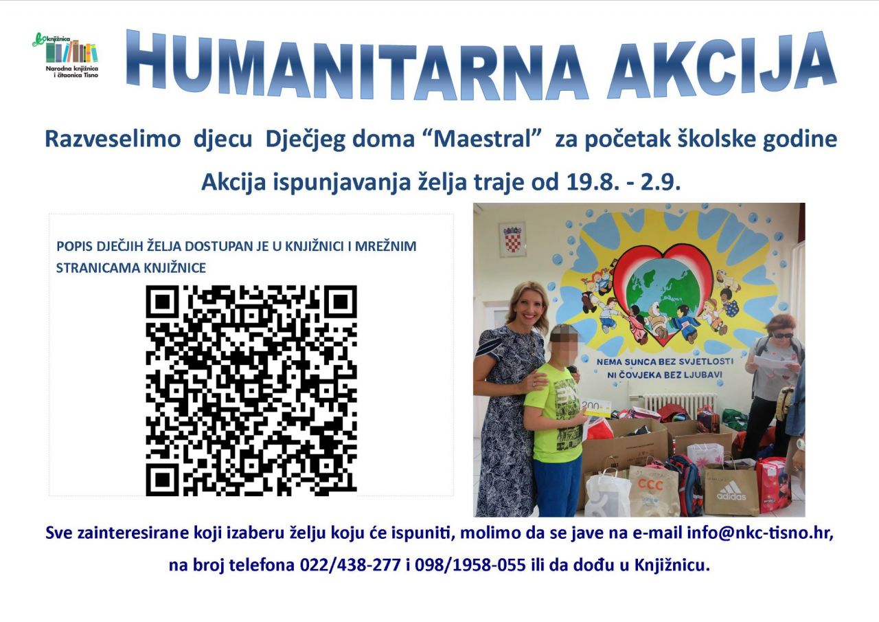 HUMANITARNA AKCIJA ZA DJECU DJEČJEG DOMA MAESTRAL 