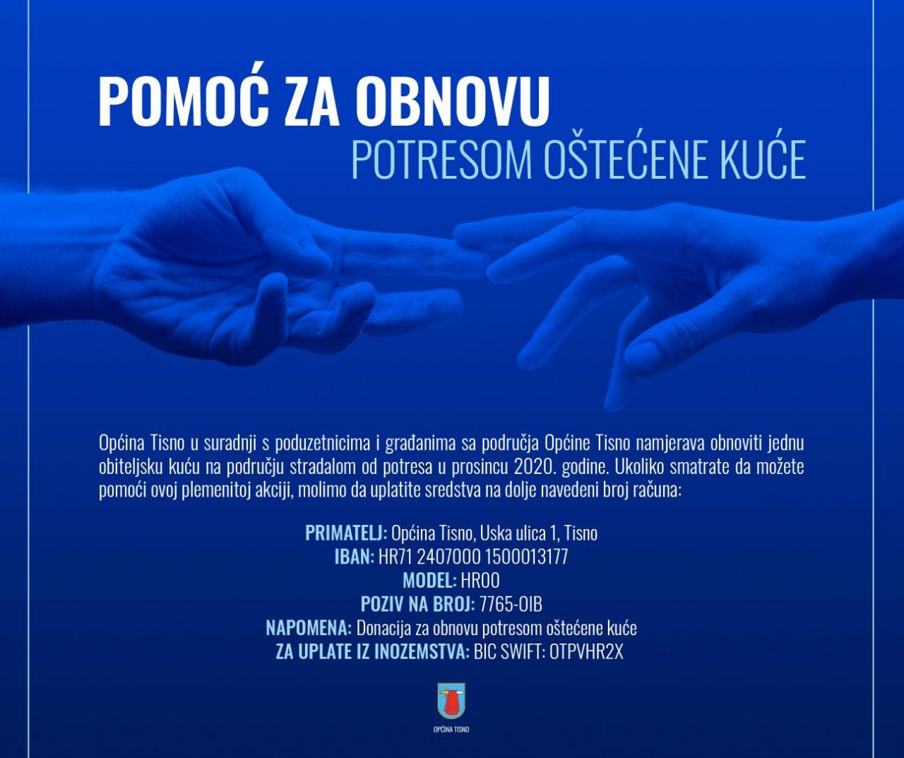 Pomoć za obnovu potresom oštećene kuće 