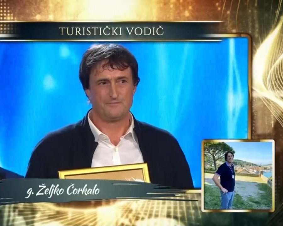 Željko Čorkalo iz Tisna osvojio titulu turističkog vodiča godine