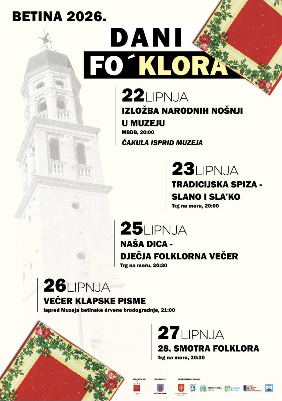 DANI FO'KLORA BETINA 2026.